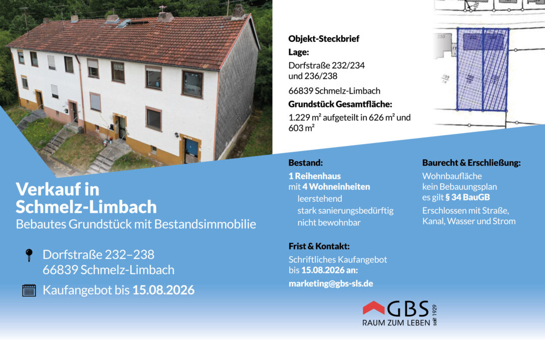 Verkauf eines Grundstücks in Schmelz-Limbach
